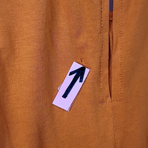 MICHAEL Michael Kors Orange Flutter Sleeve Top Womens PM Petite Med NWT Flawed - Picture 7 of 14